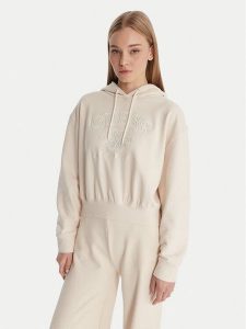 Guess Bluza V6RQ03 KD761 Écru Regular Fit. Bluzy Guess, l, z aplikacjami, z bawełny, bez kaptura. Za 349,99 zł.