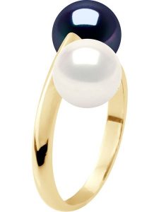 Pearline Złoty pierścionek z perłami rozmiar: 62. Białe pierścionki Pearline, z perłą, złote. Za 948,99 zł.