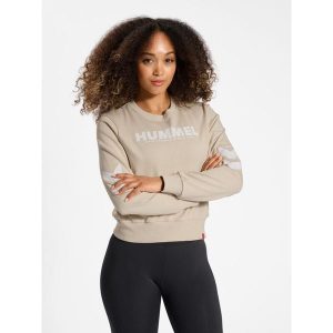 Bluza damska Hummel Legacy. Szare bluzy Hummel, bez wzorów, bez kaptura. Za 167,00 zł.