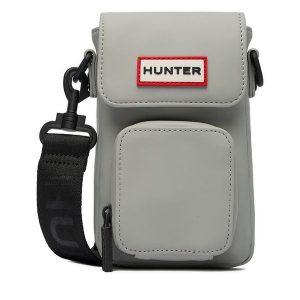 Torebka Hunter. Szare listonoszki Hunter, bez wzorów, bez dodatków. Za 99,99 zł.