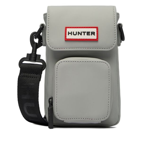 Torebka Hunter. Szare listonoszki Hunter, bez wzorów, bez dodatków. Za 99,99 zł.