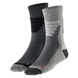 Skarpety turystyczne unisex – Multi szare – 2 pary. Szare skarpetki XTREME, bez wzorów, z elastanu. W wyprzedaży za 121,30 zł.