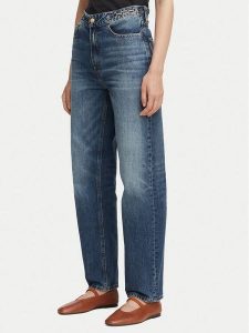 Tommy Hilfiger Jeansy Cam WW0WW49960 Niebieski Straight Fit. Niebieskie jeansy TOMMY HILFIGER, bez wzorów, z jeansu. Za 649,99 zł.