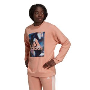 Bluza damska adidas Youforyou Sweatshirt. Brązowe bluzy ADIDAS, xs, bez wzorów, bez kaptura. Za 99,00 zł.