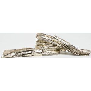 Answear - Pasek skórzany. Szare paski marki ANSWEAR, w paski, z materiału. W wyprzedaży za 59,90 zł.