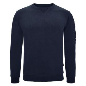 Bluza z bawełny Guros Play. Niebieskie bluzy ELPLAYER, bez wzorów, z bawełny, bez kaptura. W wyprzedaży za 91,00 zł.