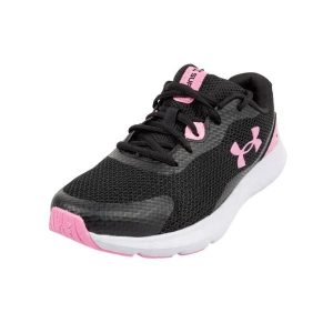 Buty Treningowe Z Okrągłym Noskiem Dla Kobiet. Czarne buty trekkingowe Under Armour, bez zapięcia. Za 265,99 zł.