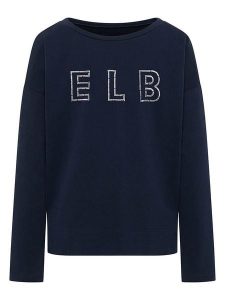 ELBSAND Bluza "Anouk" w kolorze granatowym rozmiar: M. Niebieskie bluzy ELBSAND, m, bez wzorów, bez kaptura. Za 175,26 zł.