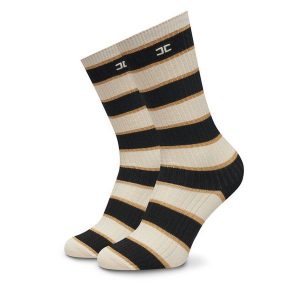 Skarpety długie Elisabetta Franchi. Brązowe skarpetki Elisabetta Franchi, bez wzorów. Za 209,99 zł.