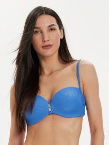 Selmark Góra od bikini BJ516 Niebieski. Niebieskie bikini Selmark, bez wzorów, z syntetyku. Za 239,99 zł.