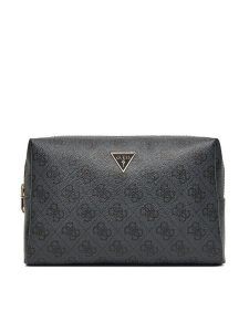 Guess Kosmetyczka PW7533 P5315 Szary. Szare kosmetyczki Guess, z aplikacjami, ze skóry, bez dodatków. Za 159,99 zł.