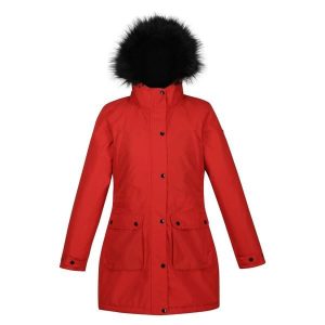 Parka dla kobiet Regatta Voltera Waterproof. Czerwone kurtki Regatta, na zimę, bez wzorów, bez kaptura. Za 557,80 zł.