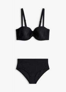 Bikini balkonetka z szybkoschnącego materiału (2 części). Czerwone bikini bonprix, bez wzorów. Za 47,99 zł.