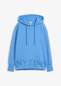 Bluza z kapturem z elastycznej mieszanki bawełny. Czerwone bluzy bonprix, bez wzorów, z bawełny, z kapturem. Za 154,99 zł.