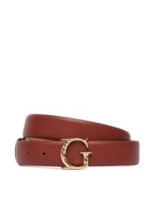 Guess Pasek Damski BW9271 P5430 Brązowy. Brązowe paski Guess, z aplikacjami, ze skóry. Za 199,99 zł.