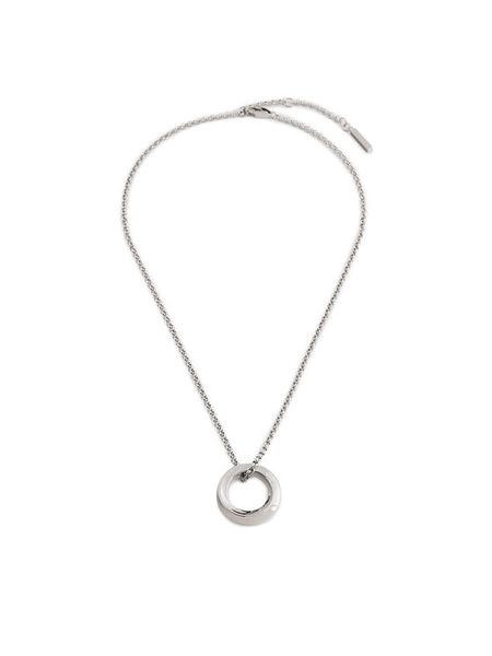 Calvin Klein Naszyjnik 35000306 Srebrny. Szare naszyjniki Calvin Klein, metalowe. Za 279,99 zł.