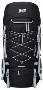 Plecak Mountains 75 L na wymagające górskie wędrówki. Czarne plecaki KUBISPORT. Za 279,00 zł.