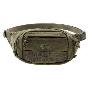 Nerka saszetka biodrowa Magnum Plover Olive Green. Zielone nerki i saszetki MAGNUM, bez wzorów, z materiału. Za 87,20 zł.