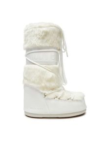 Moon Boot Śniegowce 80D1408900 Biały. Białe buty zimowe Moon Boot, ze skóry, bez obcasa, bez zapięcia. Za 999,00 zł.