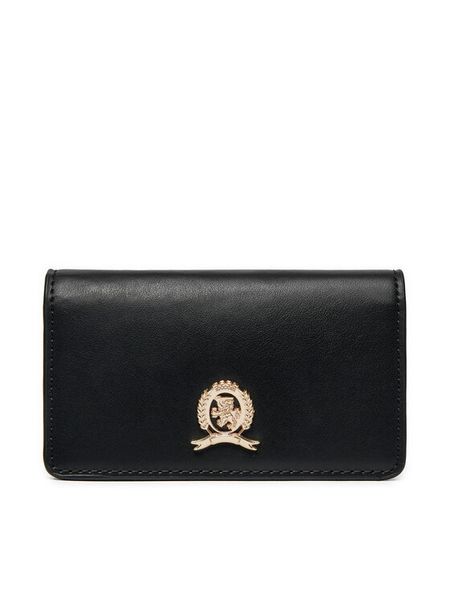 Tommy Hilfiger Portfel Luxe Leather Med Flap AW0AW16576 Czarny. Czarne portfele TOMMY HILFIGER, bez wzorów, ze skóry. Za 209,99 zł.