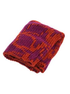 Buff Szal-koło w kolorze pomarańczowo-fioletowym - 46 x 38 cm rozmiar: onesize. Pomarańczowe szaliki Buff, bez wzorów, z wełny. Za 97,28 zł.