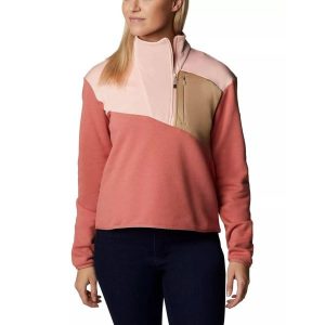 Bluza damska Columbia Lodge Hybrid. Brązowe bluzy Columbia, s, bez wzorów, bez kaptura. W wyprzedaży za 279,00 zł.