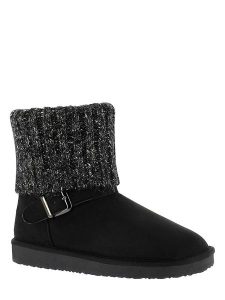 ISLAND BOOT Botki zimowe "Kourtney" w kolorze czarnym rozmiar: 40. Czarne botki Island Boot, na zimę, bez wzorów, z dzianiny, bez obcasa, na platformie, bez zapięcia. Za 176,08 zł.