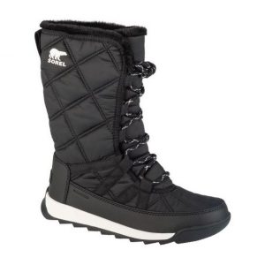 Buty Sorel Whitney Ii Plus Tall Lace Wp 2088261010 czarne. Czarne buty zimowe z gumy, bez obcasa, bez zapięcia. Za 716,17 zł.