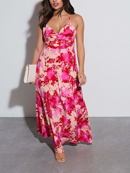 Milan Kiss Sukienka w kolorze jasnoróżowo-różowym rozmiar: M. Czerwone sukienki Milan Kiss, m, bez wzorów, bez kołnierzyka, bez ramiączek, maxi. Za 204,96 zł.