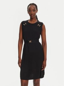 Liu Jo Sport Sukienka codzienna TA5139 TS923 Czarny Regular Fit. Czarne kombinezony Liu Jo Sport, s, bez wzorów, z syntetyku, sportowe, bez kołnierzyka, bez ramiączek. Za 359,99 zł.