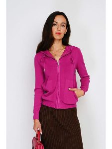 ASSUILI Bluza w kolorze różowym rozmiar: 38. Różowe bluzy Assuili, bez wzorów, ze splotem, bez kaptura. Za 161,95 zł.