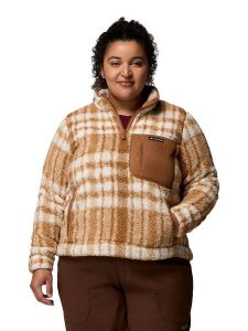 Columbia Bluza polarowa "West Bend" w kolorze karmelowym rozmiar: XL. Brązowe bluzy Columbia, xl, bez wzorów, z polaru, bez kaptura. Za 148,96 zł.