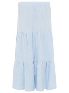 Zwillingsherz Muślinowa spódnica w kolorze błękitnym rozmiar: S/M. Niebieskie spódnice Zwillingsherz, m, bez wzorów, z bawełny, maxi. Za 104,99 zł.