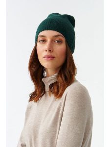 TATUUM Czapka w kolorze zielonym rozmiar: onesize. Zielone czapki Tatuum, bez wzorów, z materiału. Za 30,95 zł.