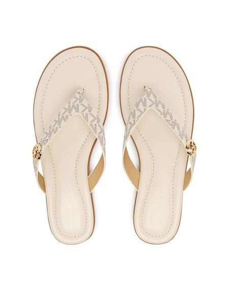 MICHAEL Michael Kors Japonki Ering Thong 40S6ERFS1B Écru. Klapki MICHAEL Michael Kors, bez wzorów, ze skóry, bez obcasa. Za 479,99 zł.