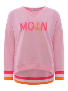 Zwillingsherz Bluza "Rahel" w kolorze jasnoróżowym rozmiar: S/M. Różowe bluzy Zwillingsherz, m, bez wzorów, bez kaptura. Za 210,45 zł.