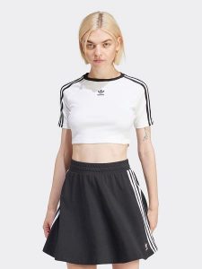 Adidas Koszulka w kolorze białym rozmiar: L. Białe bluzki ADIDAS, l, bez wzorów, bez kołnierzyka, bez ramiączek. Za 92,21 zł.