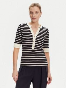 Guess Sweter W5YP20 KCZ82 Granatowy Regular Fit. Niebieskie swetry klasyczne Guess, xxl, z wiskozy, bez kołnierzyka. Za 189,99 zł.