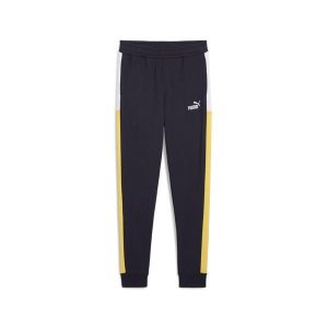 Młodzieżowe spodnie dresowe Essentials Block PUMA New Navy Blue. Niebieskia spodnie dresowe Puma, m, bez wzorów, z dresówki. Za 115,99 zł.