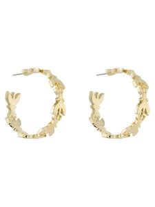 Patrizia Pepe Kolczyki 8J1356 M068 F130 Złoty. Żółte kolczyki Patrizia Pepe, metalowe. Za 399,99 zł.