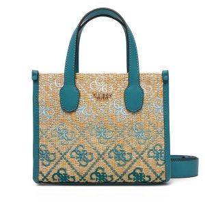 Torebka Guess. Brązowe shopper bag Guess, z aplikacjami, bez dodatków. Za 674,99 zł.