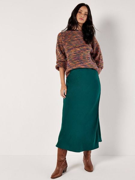 Apricot Sweter w kolorze zielono-niebiesko-pomarańczowym rozmiar: XL. Pomarańczowe swetry oversize Apricot, xl, bez wzorów, z wełny, bez ramiączek. Za 114,17 zł.