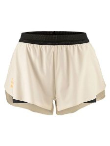 Craft Szorty "Pro Hypervent Split" w kolorze beżowym do biegania rozmiar: L. Brązowe spodenki sportowe Craft, l, bez wzorów, z materiału, do biegania. Za 104,99 zł.