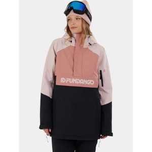 Anorak Damski Fundango Birch ECO Logo. Czarne kurtki sportowe FUNDANGO, na zimę, bez wzorów, bez kaptura, narciarskie. Za 599,90 zł.
