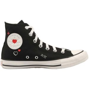 Trampki damskie Converse Chuck Taylor All Star Y2K Heart. Czarne trampki Converse, bez wzorów, bez zapięcia. Za 229,99 zł.