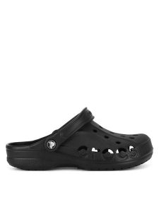 Crocs Klapki WB-BAYA CLOG 10126-001 Czarny. Czarne klapki Crocs, bez wzorów, z materiału, bez obcasa. Za 199,99 zł.