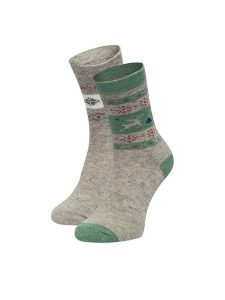 GINO ROSSI Skarpety długie CEO_BR_GR_004_W_AW25 (2 PACK) Szary. Szare skarpetki Gino Rossi, bez wzorów, z poliesteru. Za 29,99 zł.