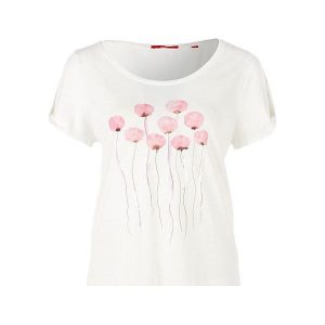 S.Oliver T-Shirt Damski 34 Kremowy. T-shirty marki s.Oliver. W wyprzedaży za 81,00 zł.