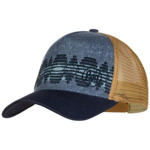 Czapka Buff Trucker Cap. Czerwone czapki Buff, bez wzorów, sportowe. W wyprzedaży za 104,93 zł.