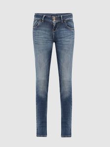 LTB Dżinsy "Molly M" - Slim fit - w kolorze niebieskim rozmiar: W30/L30. Niebieskie jeansy LTB, z aplikacjami, ze skóry. Za 153,71 zł.